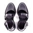 2019 Fashion Trends Low Heel Pink Color block Buckle Flats