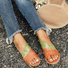 JFN  Women Daily Low Heel Panel Sandals
