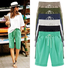 JFN Elastic Waist Solid Causal Pockets Shorts