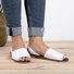 JFN  Summer Women Flip FlopArtificial Suede Peep Plus Size Toe Slip on Sandals