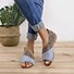 JFN  Women Daily Low Heel Panel Sandals