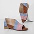 JFN  Women Daily Low Heel Panel Sandals