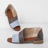 JFN  Women Daily Low Heel Panel Sandals