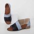 JFN  Women Daily Low Heel Panel Sandals
