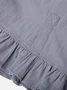 Ruffled Plus Size Folds Casual Loose Shorts Shorts