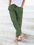 JFN Solid Casual Pants