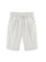 JFN Elastic Waist Solid Causal Pockets Shorts