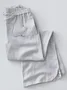 Solid Linen Paneled Pants