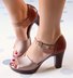 JFN  Chunky Heel Ankle Strap Elegant Shoes Working Daily Shoes