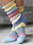 JFN  Casual Warm Woolen Colorful knitted Socks