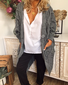 Detailed Long-sleeve Knitted Cardigan