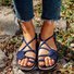 2018 Summer Handmade Breathable Bandage Beach Flat Sandals