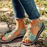 2018 Summer Handmade Breathable Bandage Beach Flat Sandals