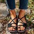 2018 Summer Handmade Breathable Bandage Beach Flat Sandals