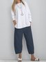 Women Cotton Pants Spring Summer Casual Pants