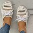 Hollow-Out Pvc Flat Heel Slippers