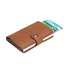 Automatic Leather Credit Card Holder Aluminum Alloy Metal Business ID Multifunction Cardholder Wallet