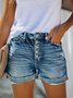 JFN Denim Pocketed Casual Shorts