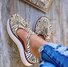 JFN  Pumps Flat heel Round combat Women Tassel