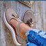 JFN  Pumps Flat heel Round combat Women Tassel