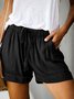 Women's Summer Elastic Waist Casual Shorts