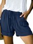 Women's Summer Elastic Waist Casual Shorts