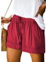 Women's Summer Elastic Waist Casual Shorts