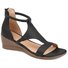 JFN  Women Casual Leather Comfy Wedge Sandals