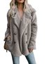 Long Sleeve Shawl Collar Buttoned Coats