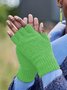 Vintage Cashmere fingerless knit half finger gloves