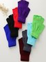 Vintage Cashmere fingerless knit half finger gloves