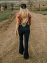 Deep Blue Casual Shift Denim Jeans