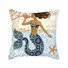 Linen ocean pillowcase 45*45cm