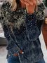 Women's Floral Crew Neck Vintage Spring/Fall Long Sleeve Sweatshirt