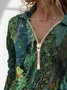 Vintage Ombre/tie-Dye Long Sleeve Top