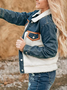 Long Sleeve Shirt Collar Shift Casual Jacket