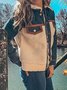 Long Sleeve Shirt Collar Shift Casual Jacket