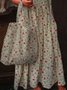 Scoop Neckline Casual Sleeveless Weaving Dress