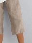 Cotton-Blend Casual Shorts