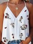 Cotton-Blend Casual Tanks & Camis