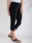 Sheath Cotton Plain Leggings
