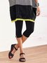 Sheath Cotton Plain Leggings