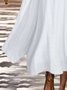 JFN 2PCS Round Neck Solid Casual Dress & Cardigan