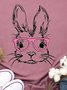 Women's Letter Short Sleeve Tee T-shirt Shirt Collar Casual Summer Top