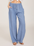 Wommer Solid Wide Leg Pants