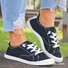 Solid Color Canvas Sneakers A Pedal Lazy Casual Shoes