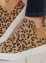 Suede Leopard Casual Flats