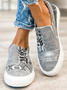 JFN  Leather and Flat Heel  Daily Women’s  Sneakers
