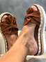 JFN  Women Casual Daily Comfy Bowknot Slip On Sandals