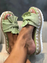 JFN  Women Casual Daily Comfy Bowknot Slip On Sandals